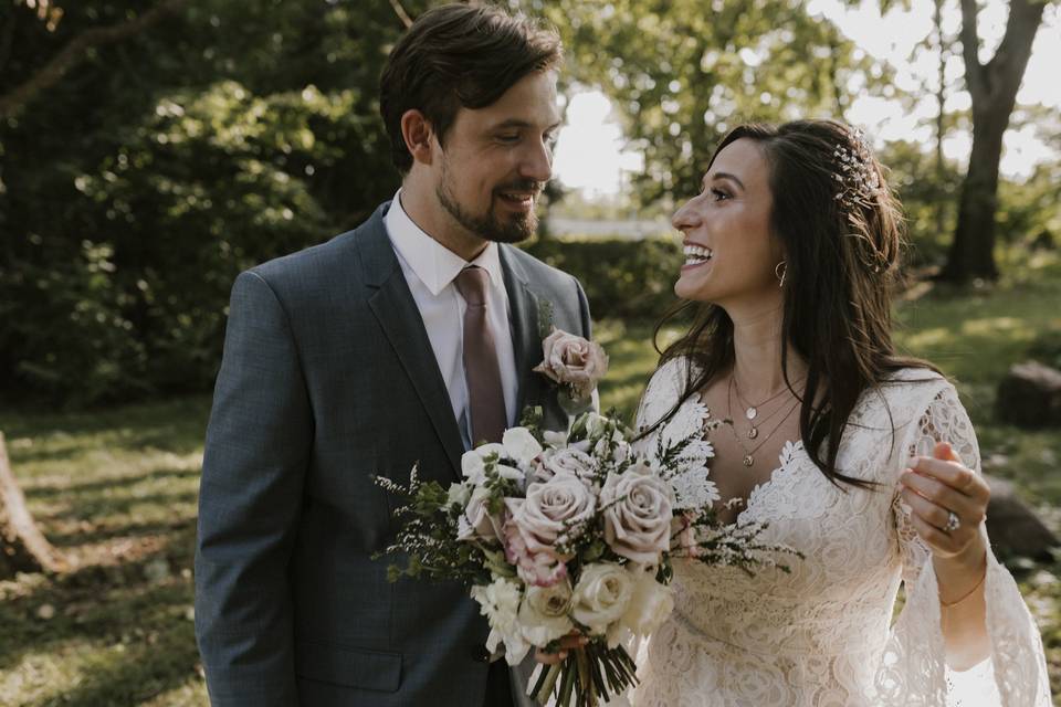 Warm natural bridal makeup