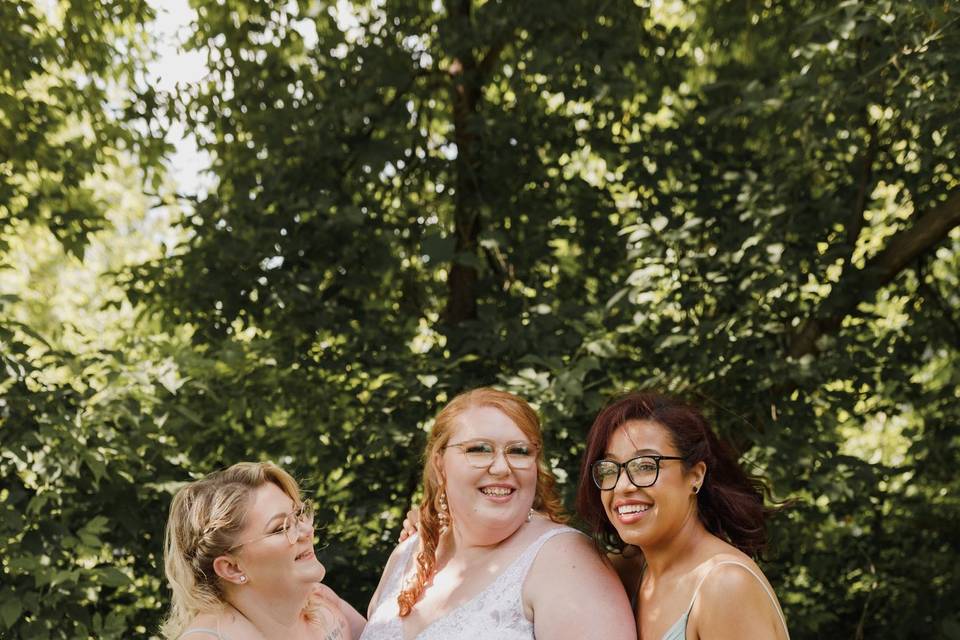 Soft bridal glam