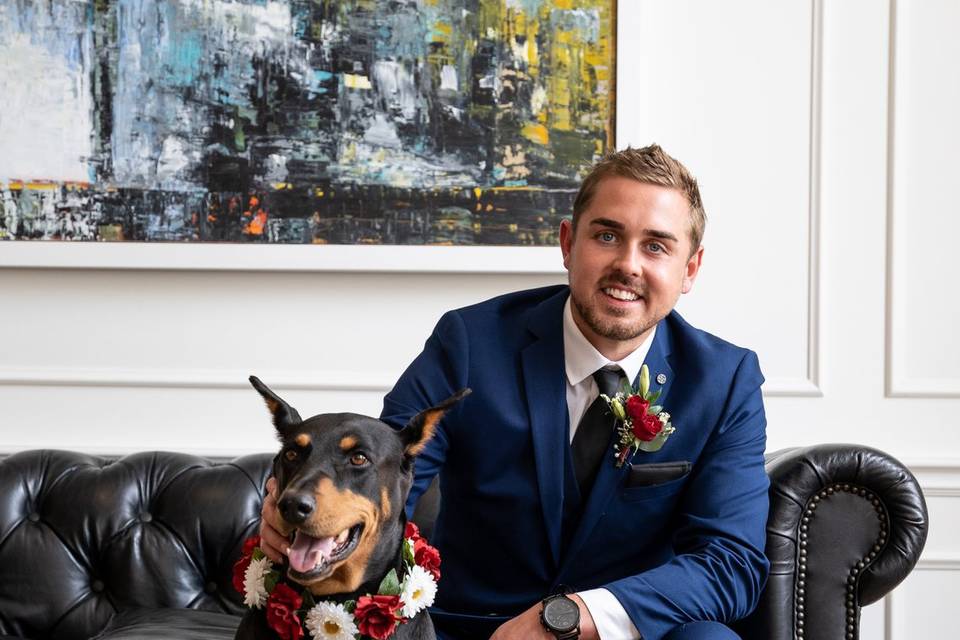 Groom & Doggo are ready!