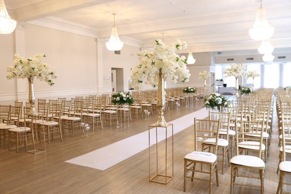 Ballroom Ceremony Set-Up