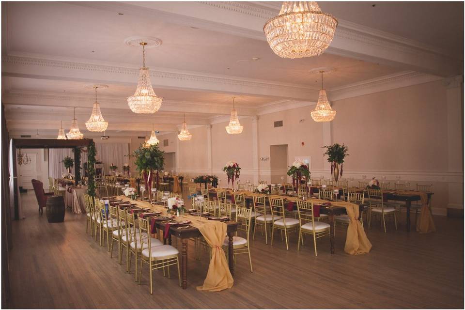 Crystal Ballroom Harvest Table