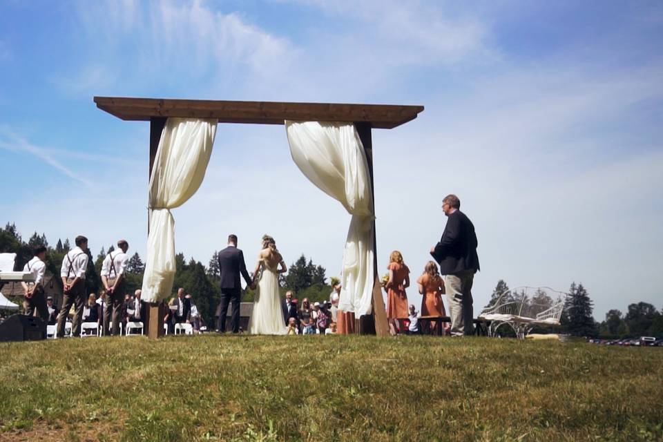 Outdoor ceremony