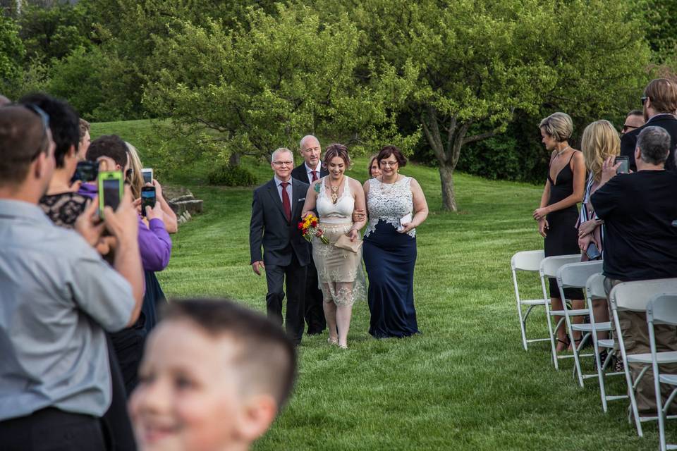 Here comes the bride