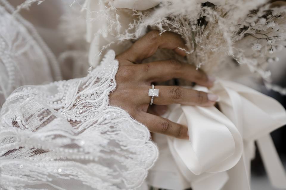 Wedding ring close up