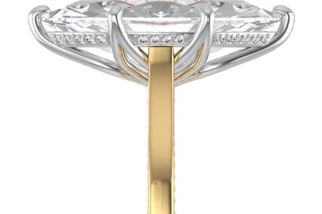 Floral Basket two-tone Ring