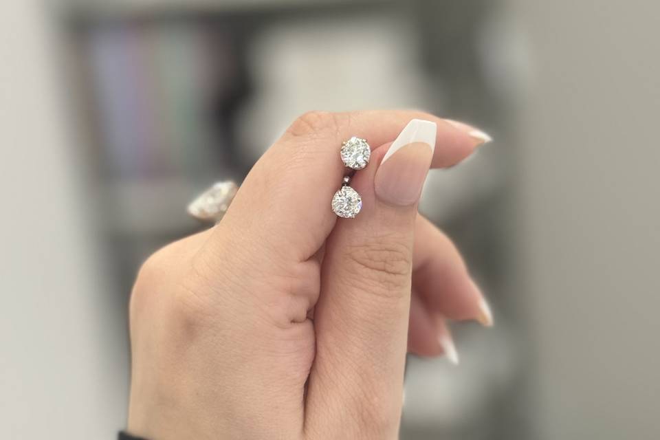 Lad Grown Diamond Studs
