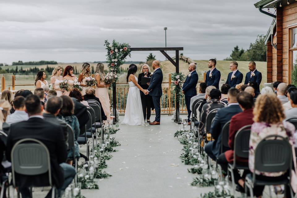 Ceremony with a view