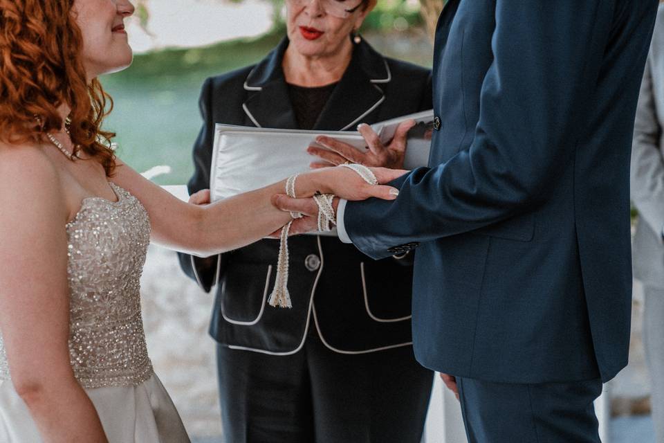 Bride and groom ceremony