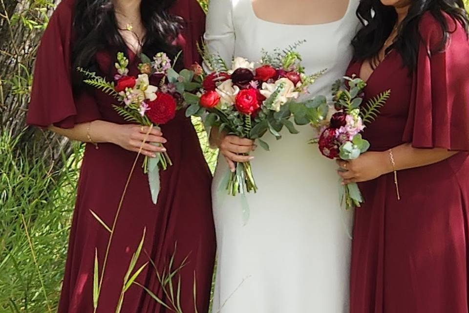 Red & Burgundy Bouquets