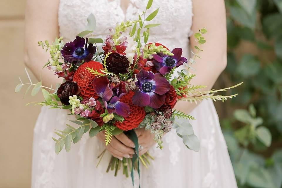 Moody Jewel Tones Bouquet