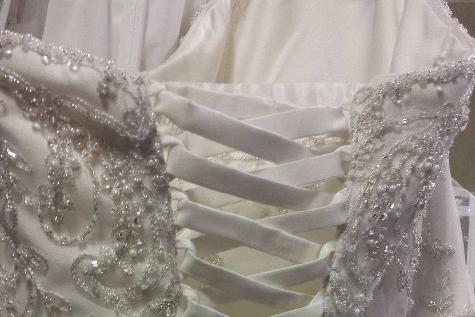 Corset in wedding dress