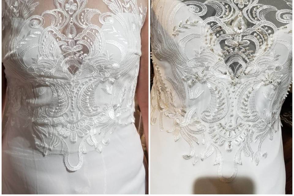 Lace detailing