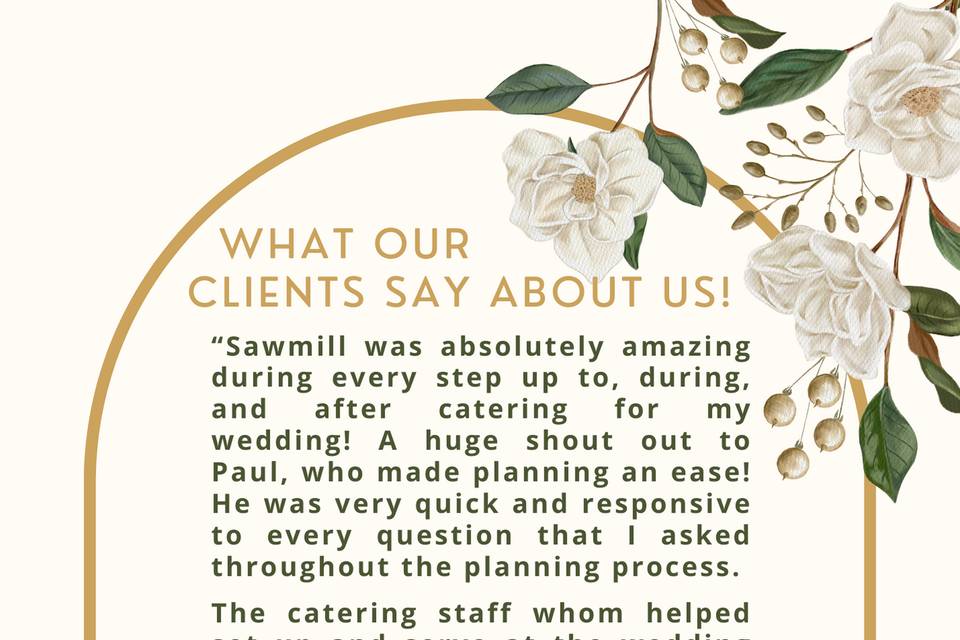 Sawmill Banquet & Catering Services