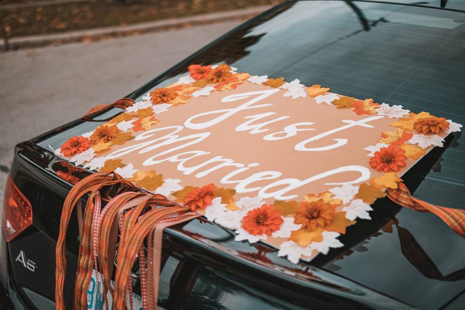Just married sign