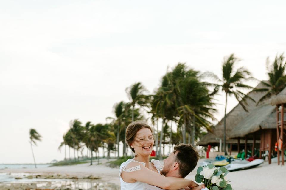 Destination beach wedding