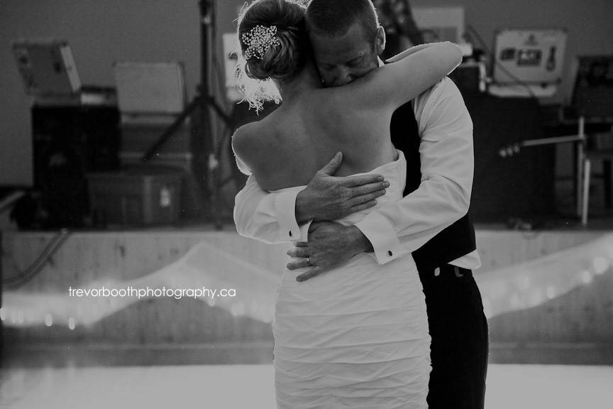 First dance embrace