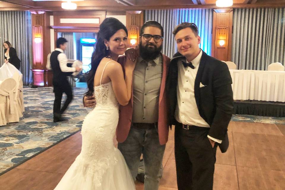 Photo with the newlyweds