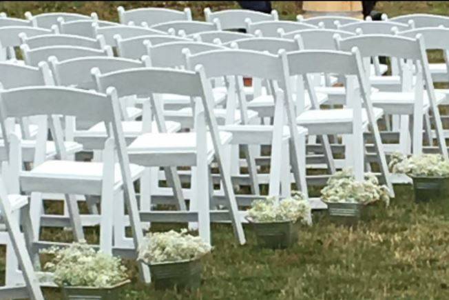 Head table setup, Whonnock Lak