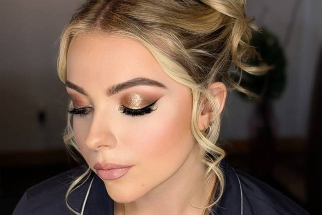 Golden soft glam...