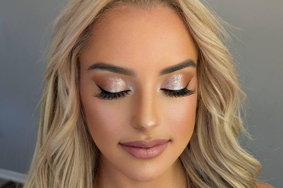 Shimmery prom queen...
