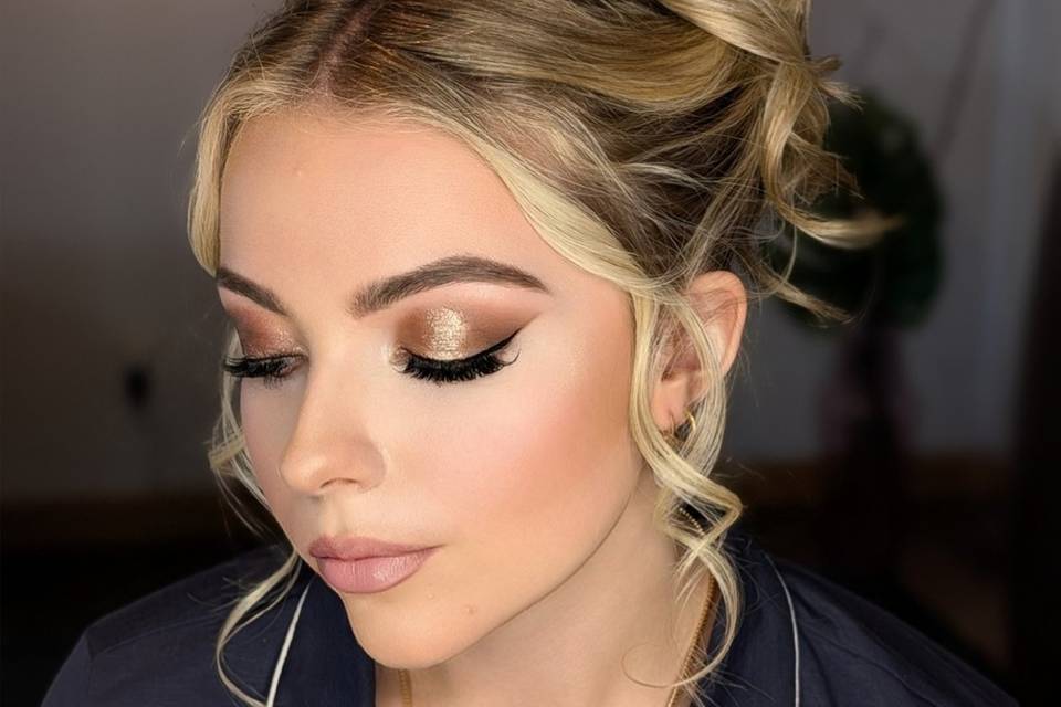 Golden soft glam...