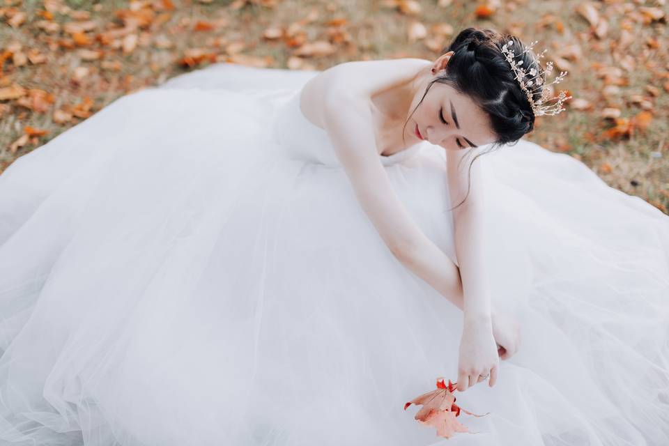 Bride-to-be Qiuqiu prewedding
