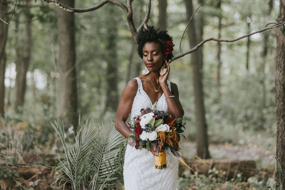 Portrait in the forest