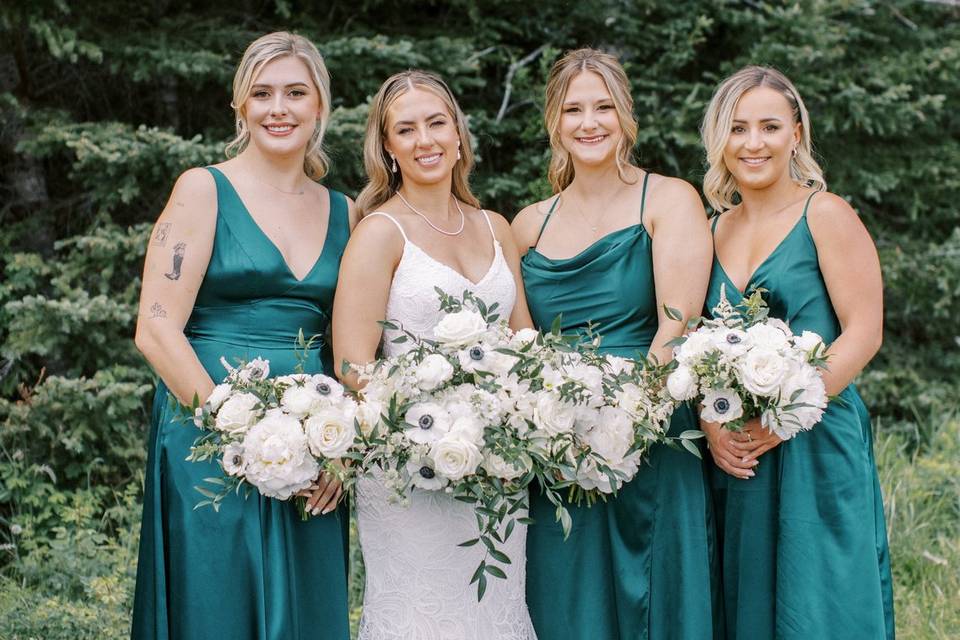 Green Bridesmaids Dresses