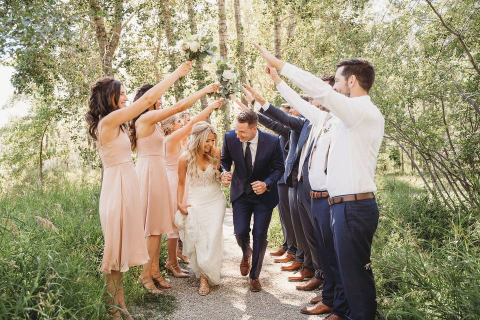 P&M Blush & Navy Wedding