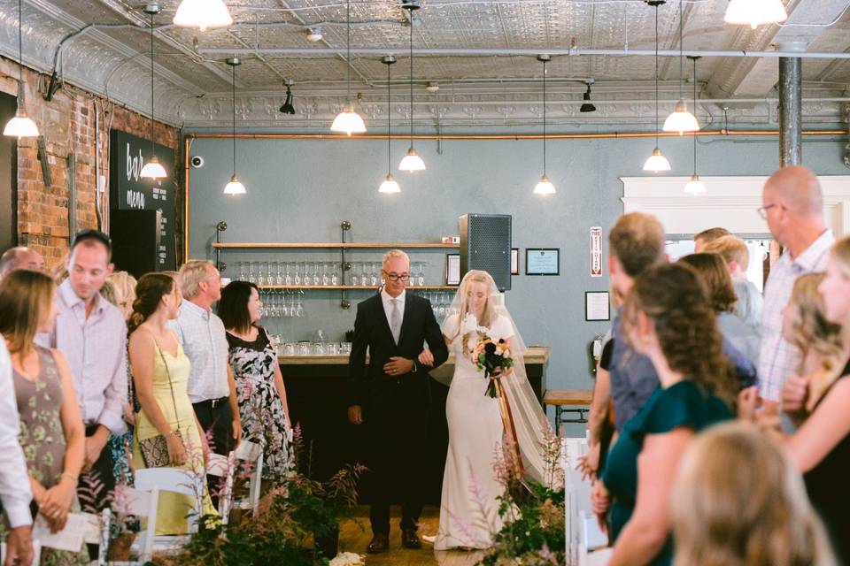 Bride and dad