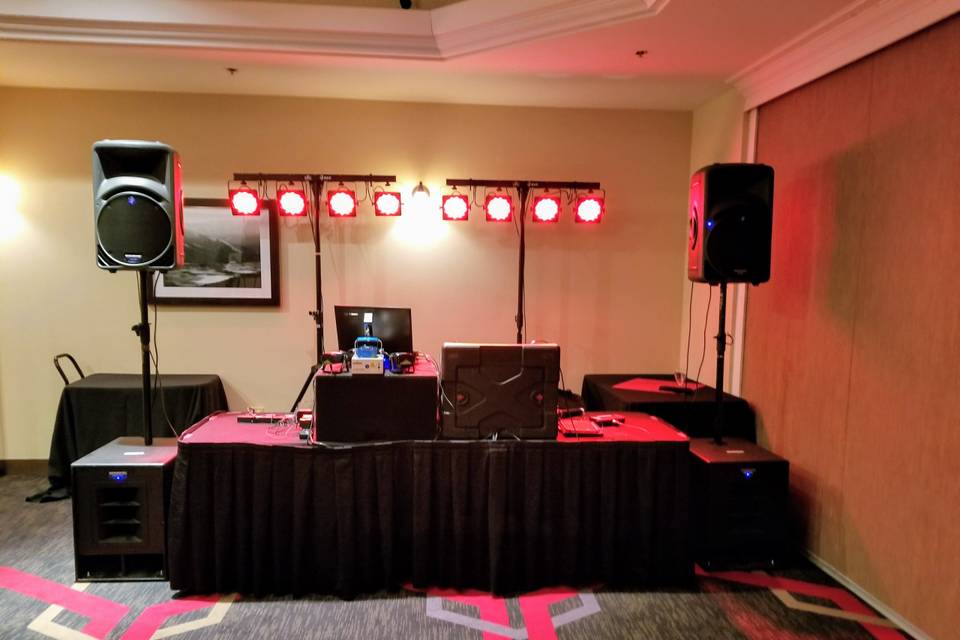 Dj dance set up