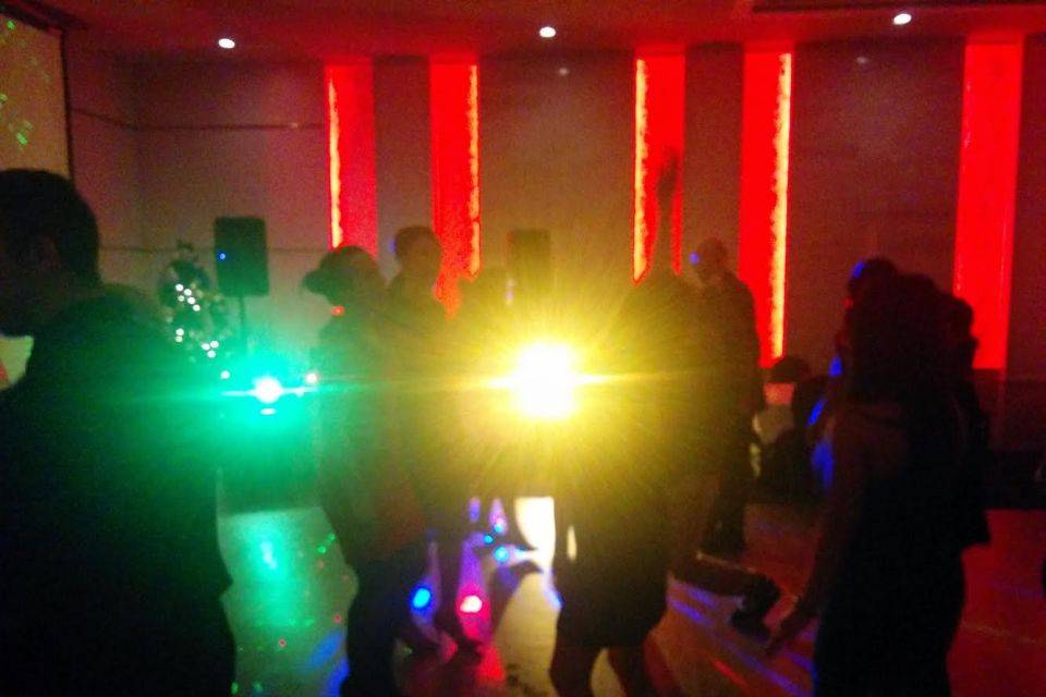Wedding DJ party lights