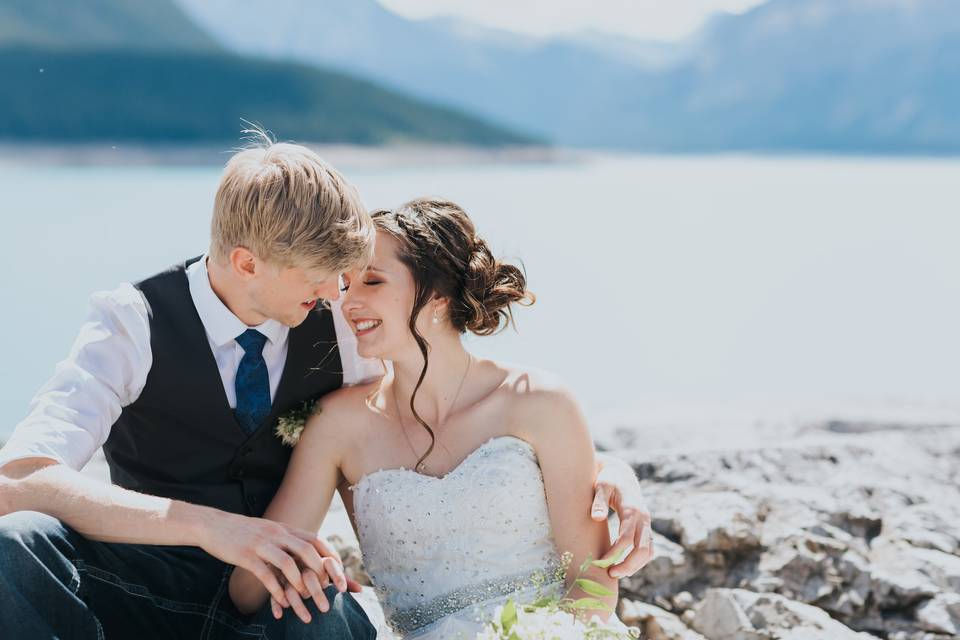 Abraham Lake Wedding