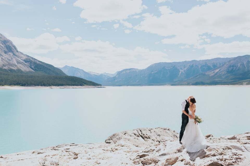 Abraham Lake Wedding