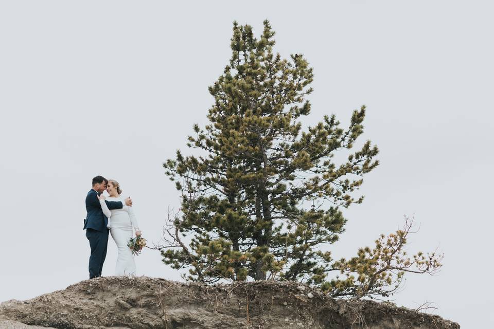 Nordegg Abraham Lake wedding