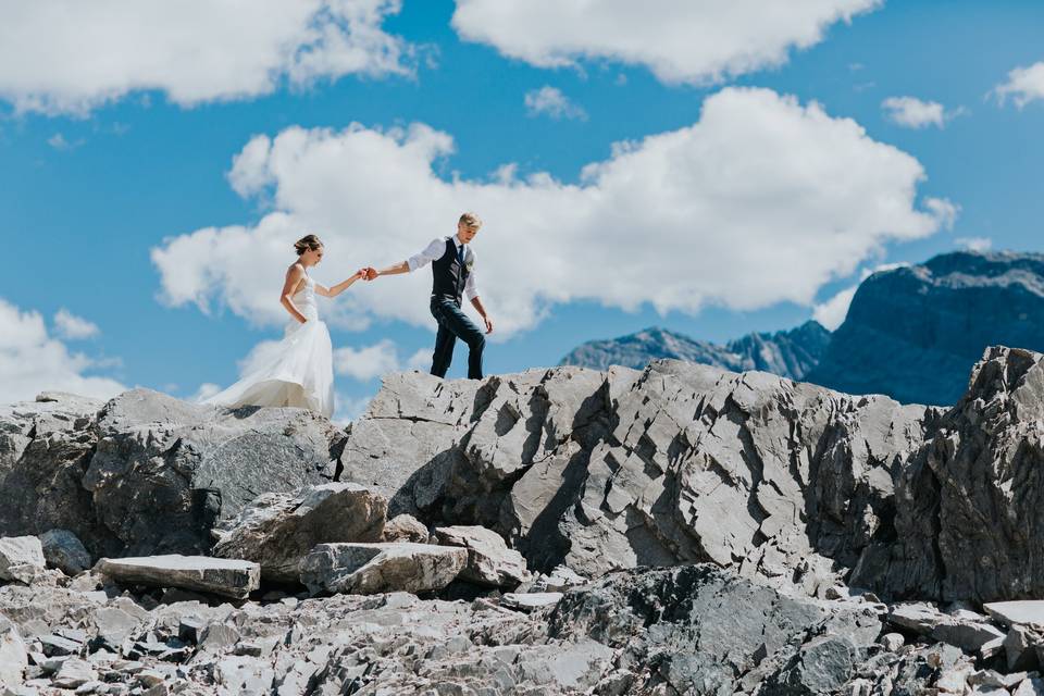 Abraham Lake Wedding