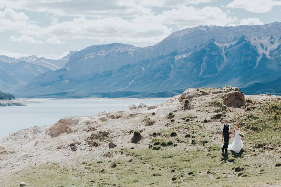 Abraham Lake Wedding