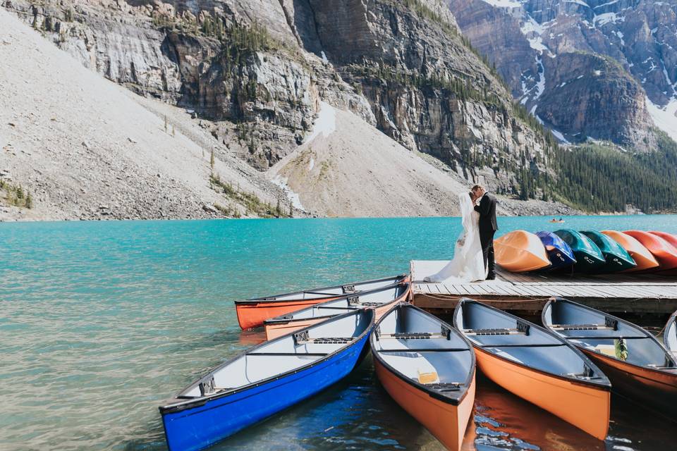 Moraine Lake wedding