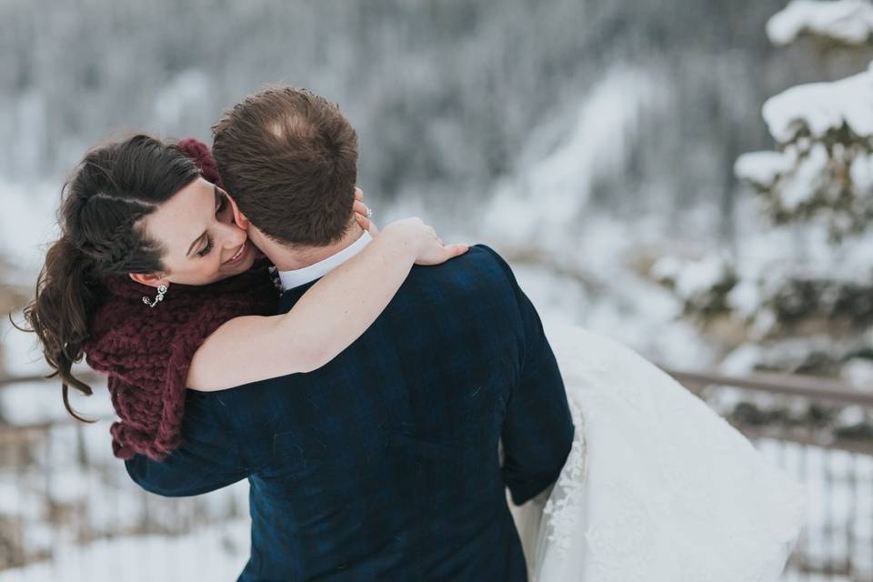 Nordegg Abraham Lake wedding