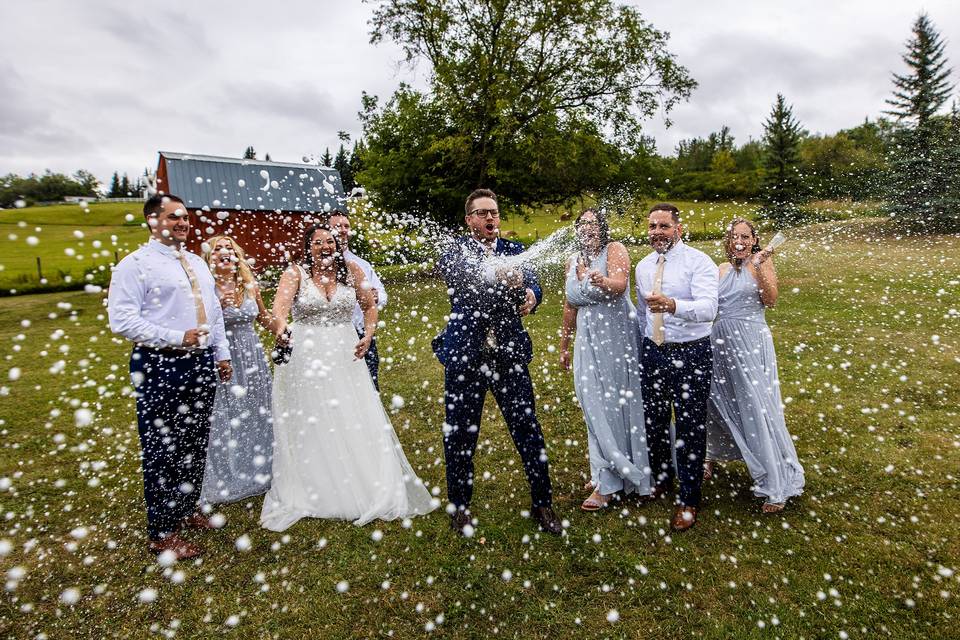 Laughter from wedding