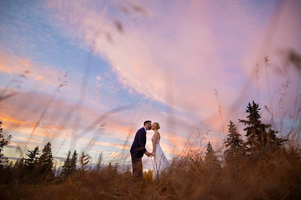 Sunset wedding