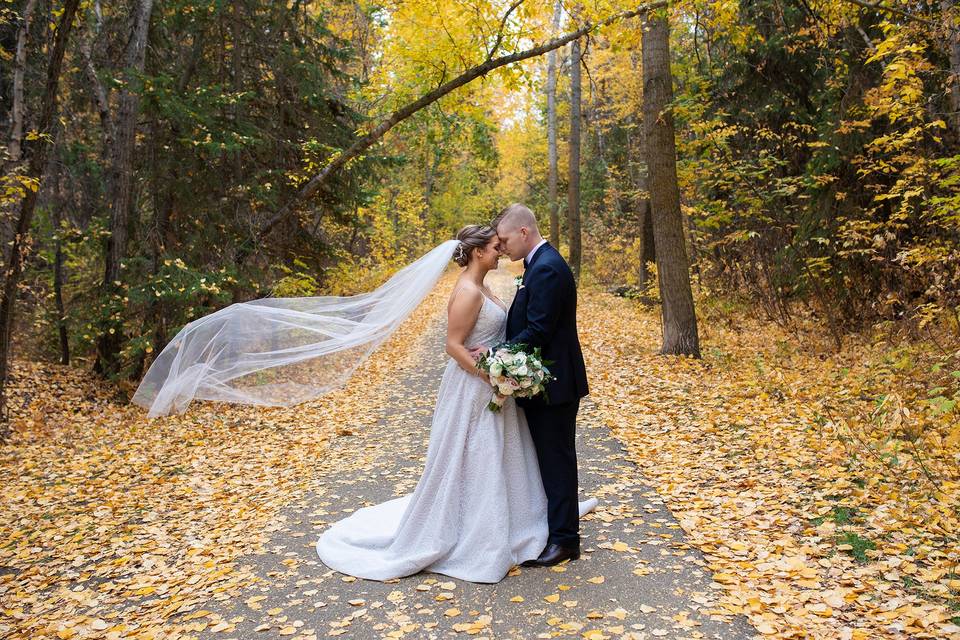 Fall wedding photos