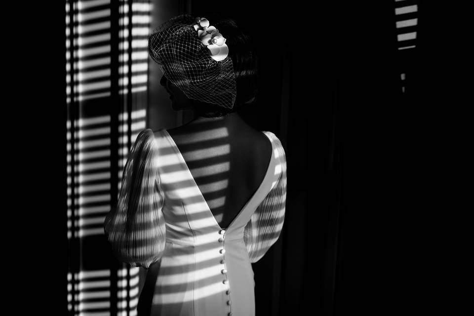 Dramatic Wedding portrait