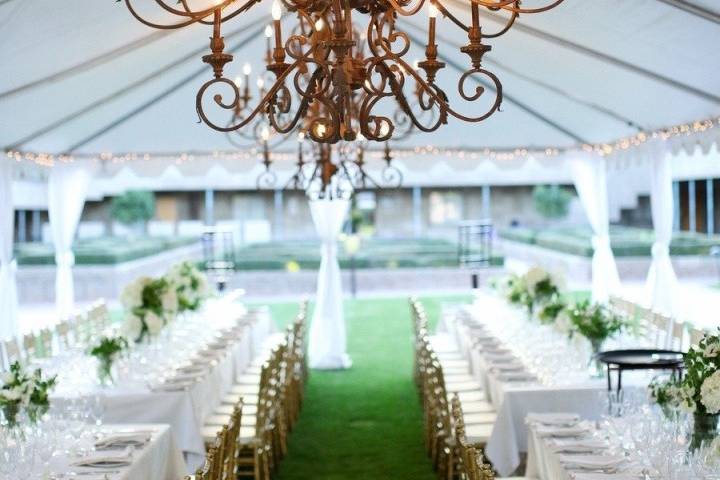 Chandelier Tent Wedding