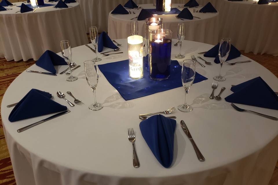 Table set up in Navy