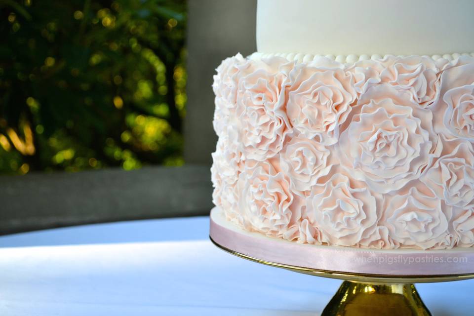 Fondant ruffles