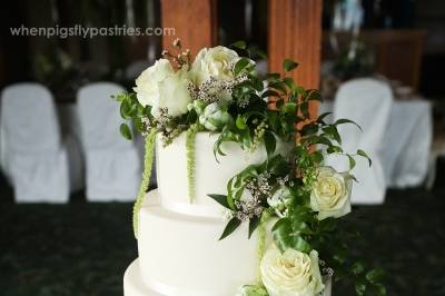 Whimsical forest themed cake