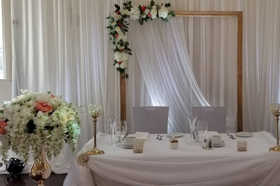 Picture in a Frame Head Table
