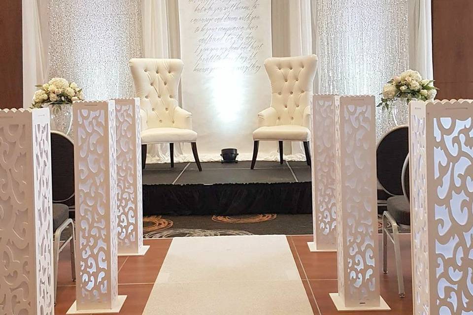 Ceremony Aisle w/Bridal Chairs