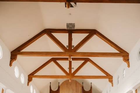 Organ pipes and woodwork